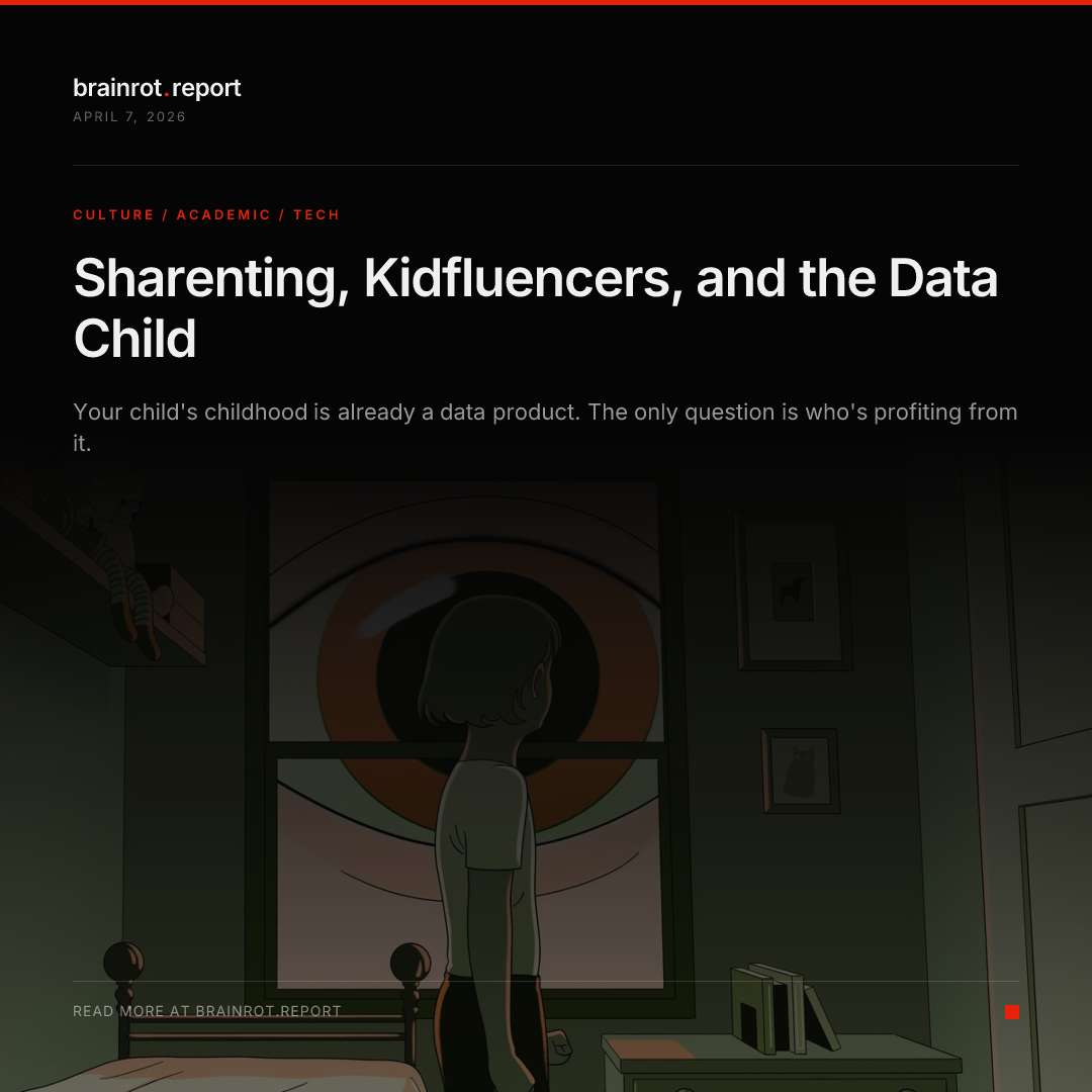 Sharenting, Kidfluencers, and the Data Child — brainrot.report